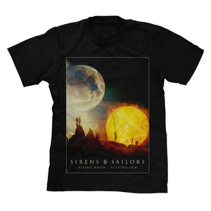 Rising Moon: Setting Sun Black T-Shirt