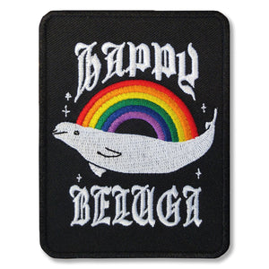 Rainbow Beluga 3" X 4" Black