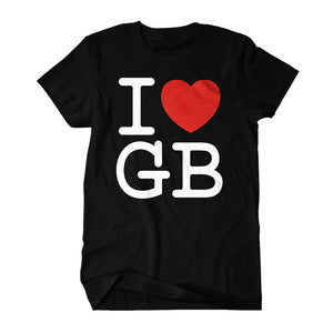 I Love GB On Black