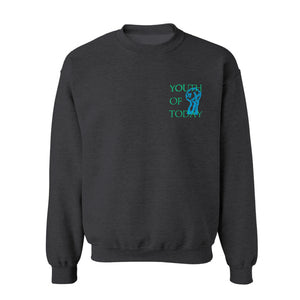 Can't Close My Eyes Charcoal Heather Crewneck